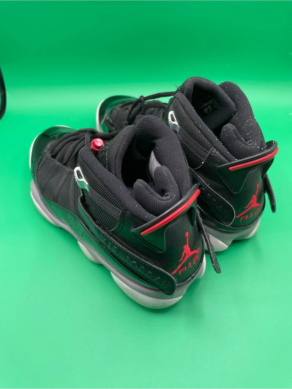 Jordan 6 Rings Black Varsity Red